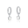 Brinco Argola Cravejada com Cristal